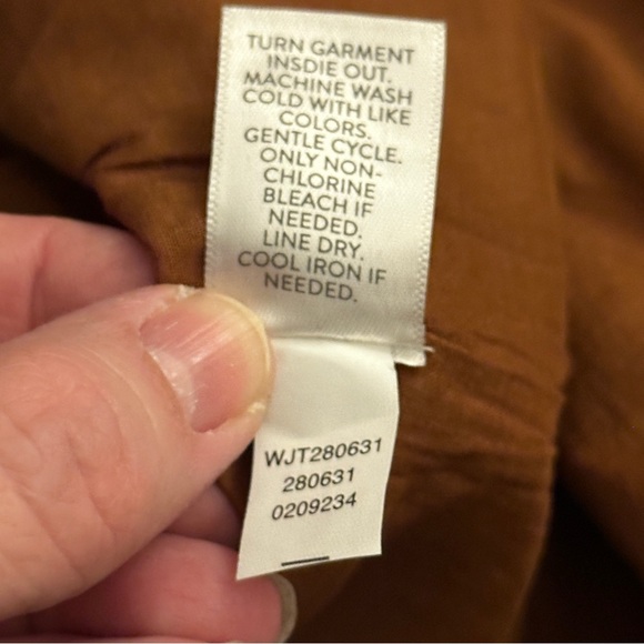 Pure Jill Textured Clip-Jacquard Jacket, Plus Size 2X. Cardamom Spice Color - Picture 9 of 11